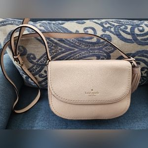 Kate Spade Pale Pink Leather Crossbody Purse